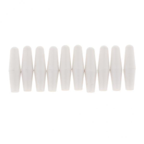 4x10 Pieces Plastic Guiatr Pickup Selector Toggle Switch Knobs Cap Tip White