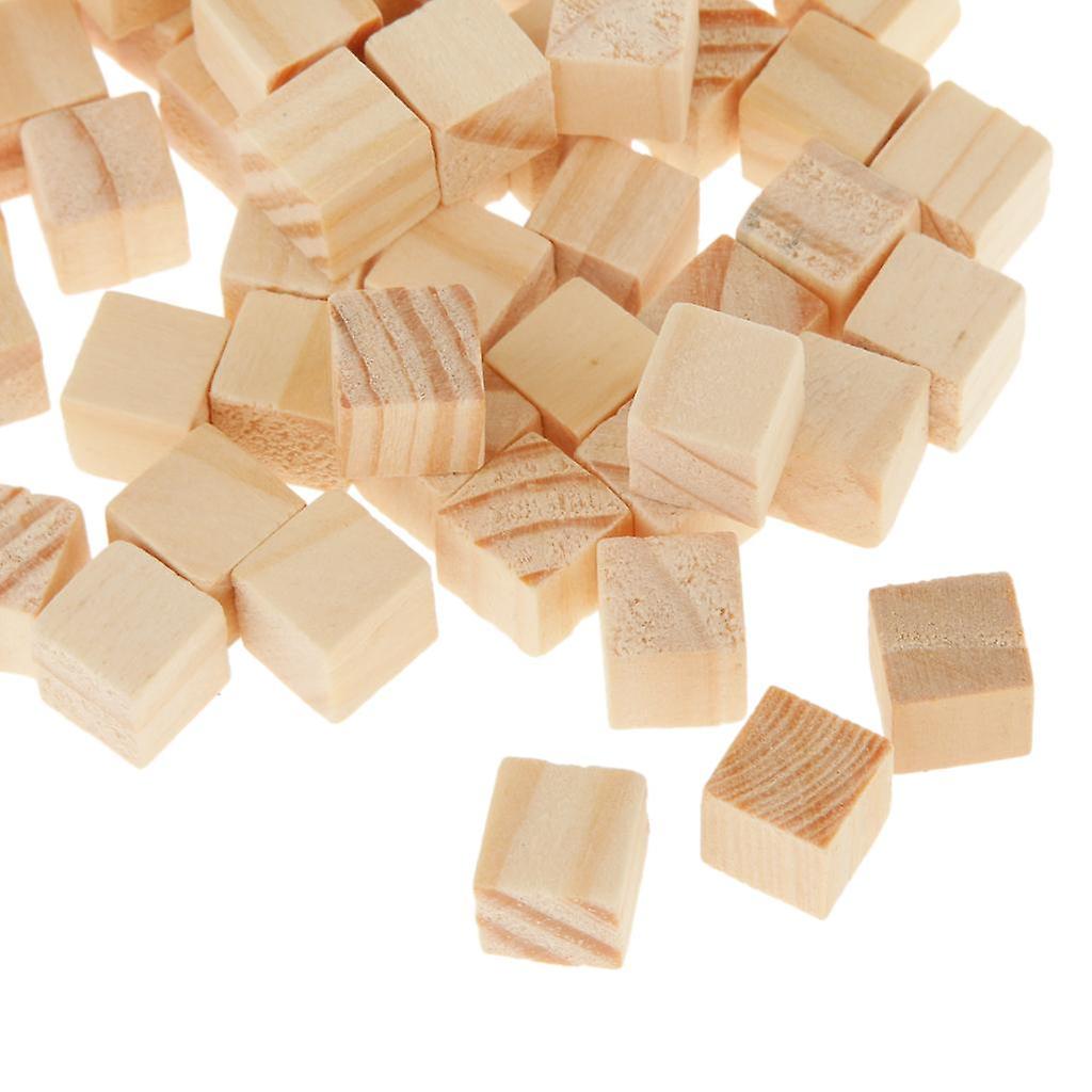 50 Wooden Square Tiles For Crafts Wood 10x10mm