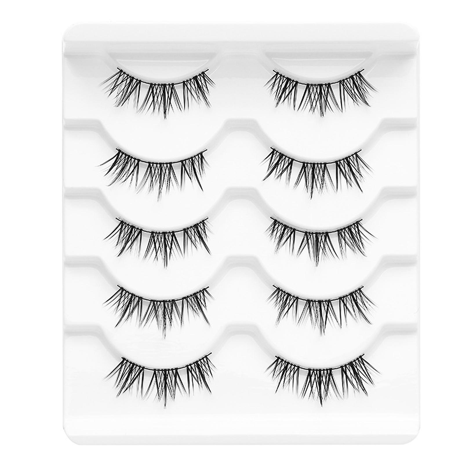 5 Pairs Curling Up False Eyelashes Charming Look Curling Up Eyelashes