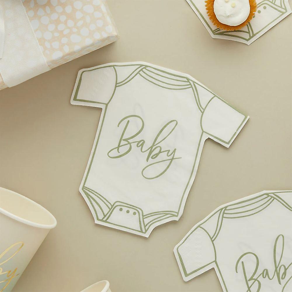 Serviettes de table Sage Baby Baby Grow x16