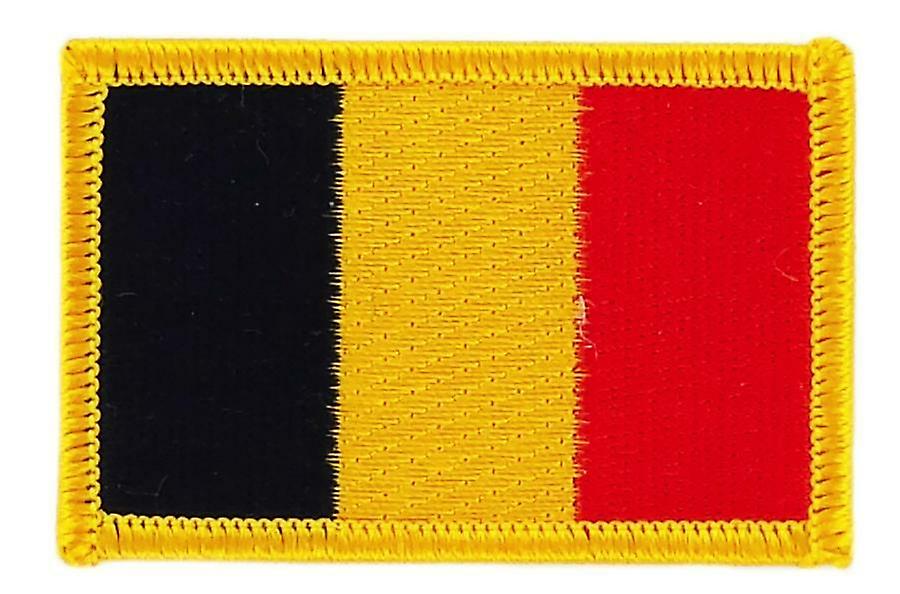 Patch embroidered flag DRAPEAU BELGE Thermocollant