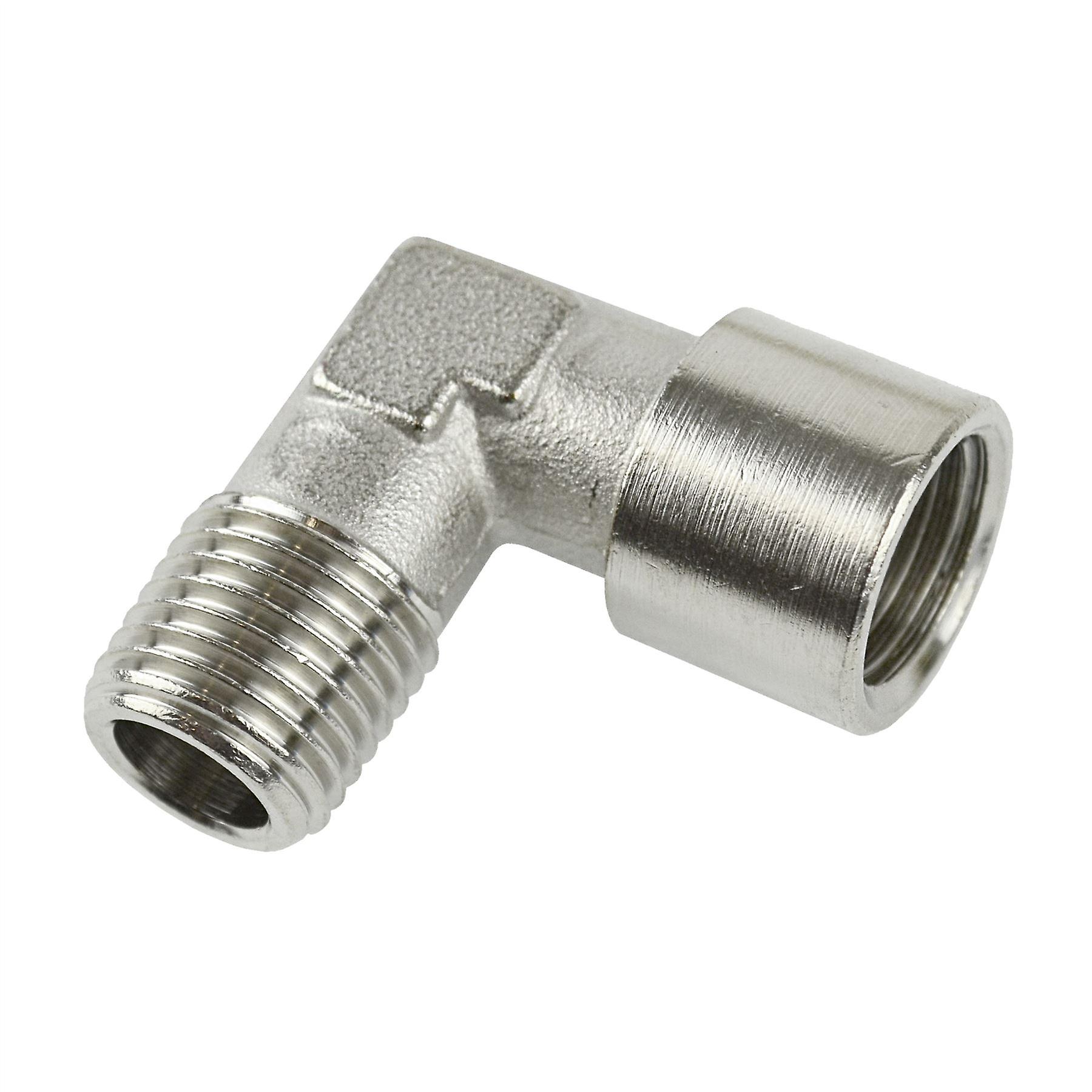 1/8" BSP Elbow 90 Degree Angle Fitting Male to Female Thread Air Line Pipe FT083