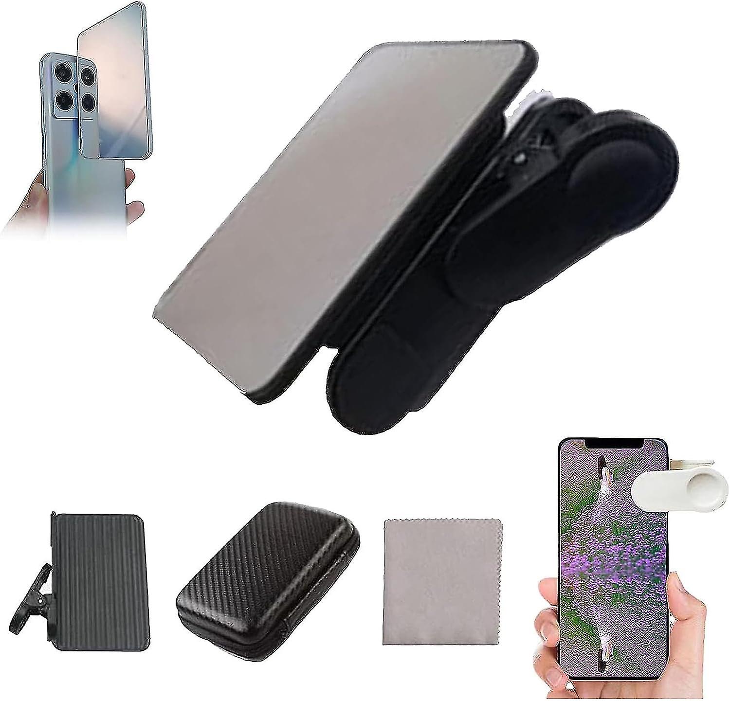 Smartphone Camera Mirror Reflection Clip Kit, Mobile Phone Reflection Camera Clip Selfie Reflector, Mobile Phone Shooting Supplies