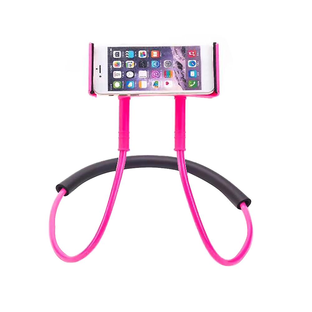 Universal 360 Degree Rotation Flexible Neckband Phone Holder Stand Strap Bracket