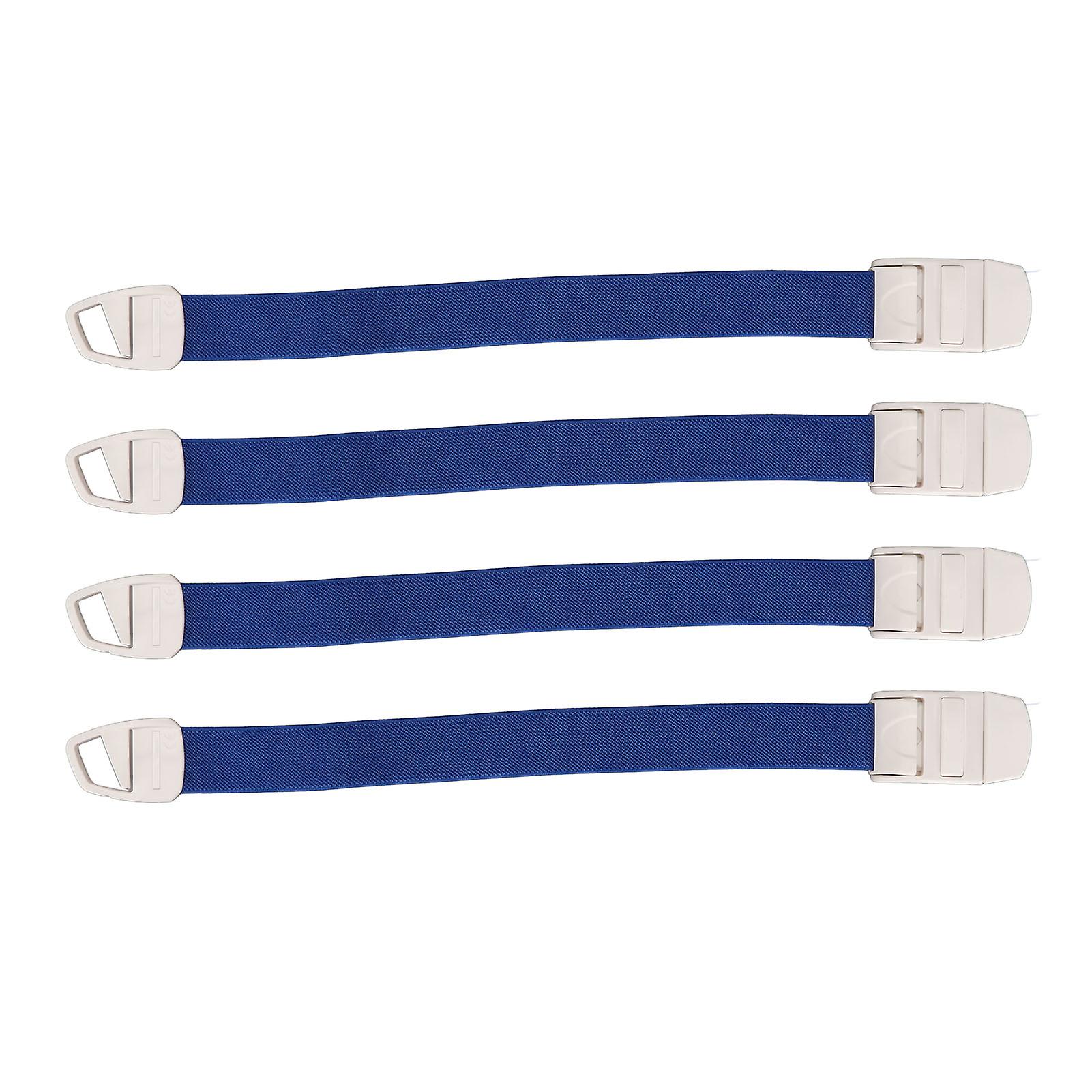 4pcs Buckle Elastic Tourniquet Emergency Adjustable Medical Buckle Elastic Tourniquet Band for Blood Drawing Blue 