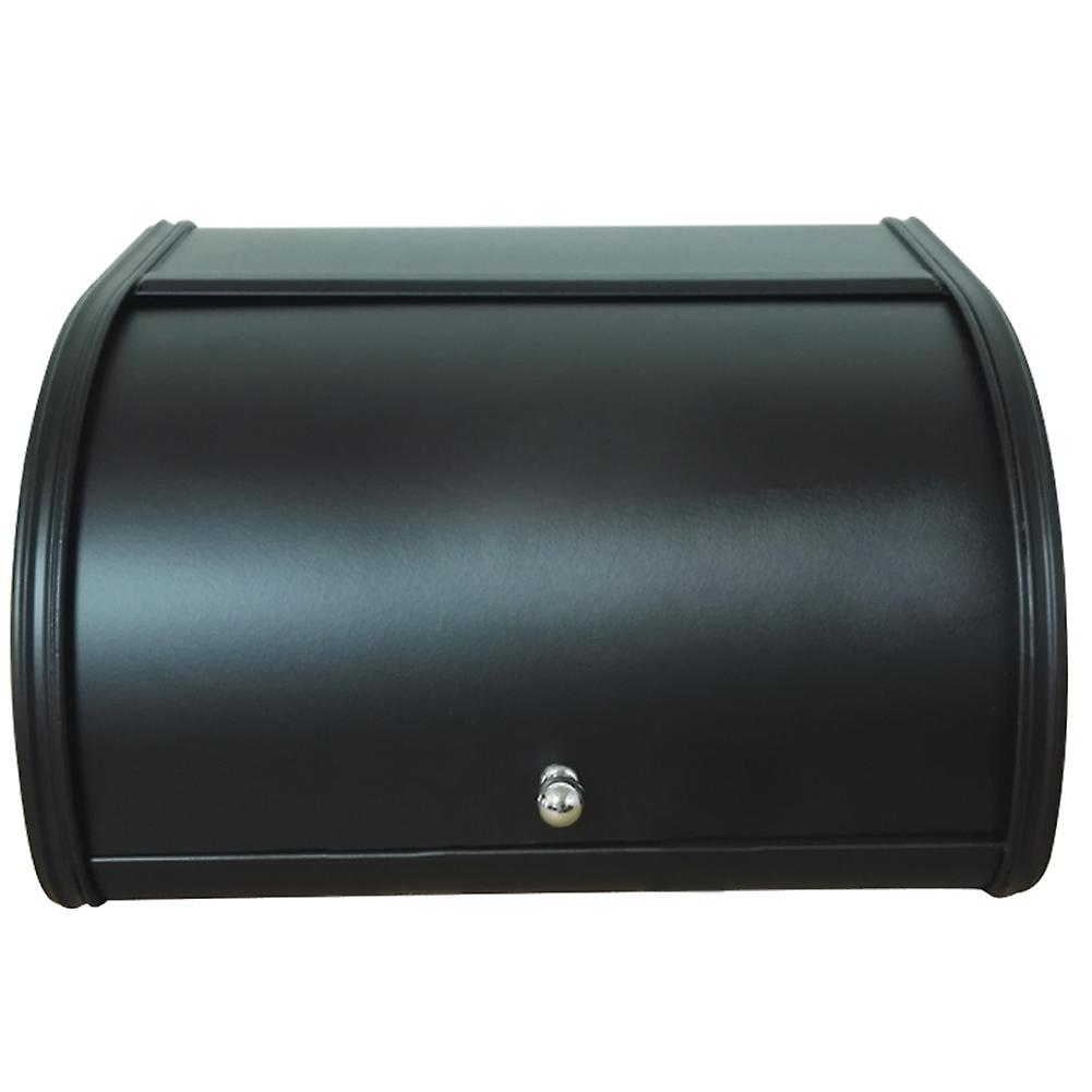 Metal Bread Box Bin kitchen Storage Containers with Roll Top Lid Kitchenware Storage Box