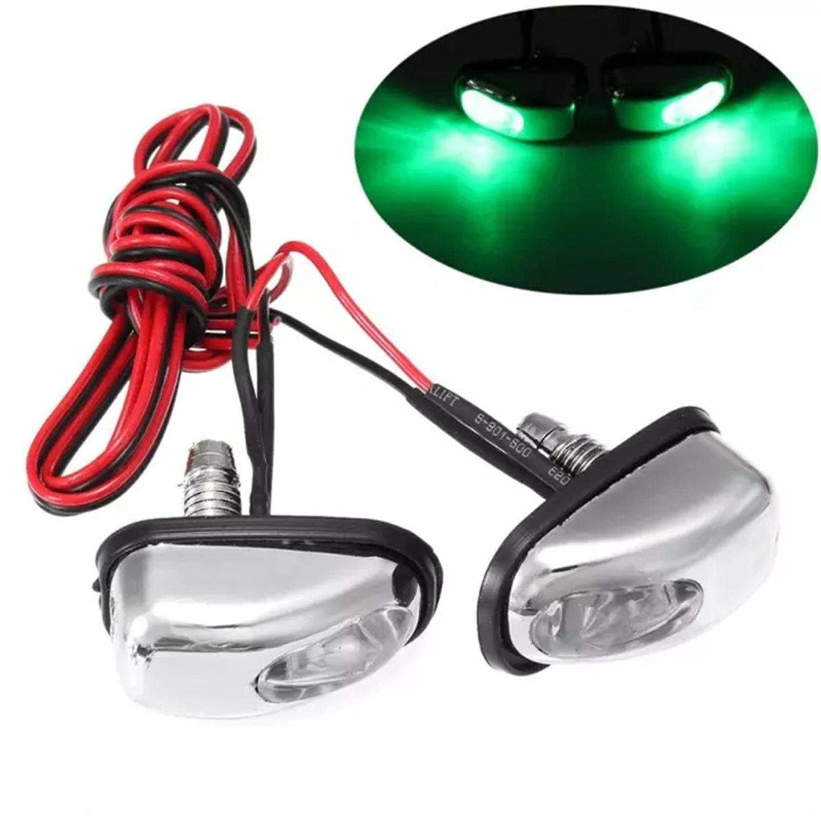 2pcs Wiper Sprayer Windshield Washer Decorated With LED Lights for Car Cleaning Tools