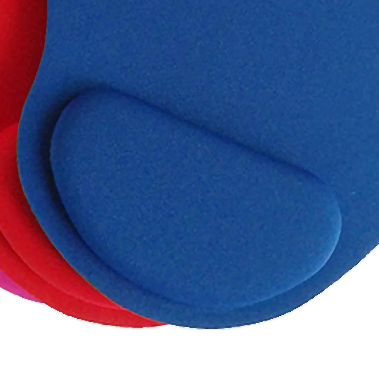 Wrist Rest Mouse Pad Ergonomic Design Soft Elastic EVA Foam Wrist Support Mouse Pad for Office Gaming Blue Small Waist