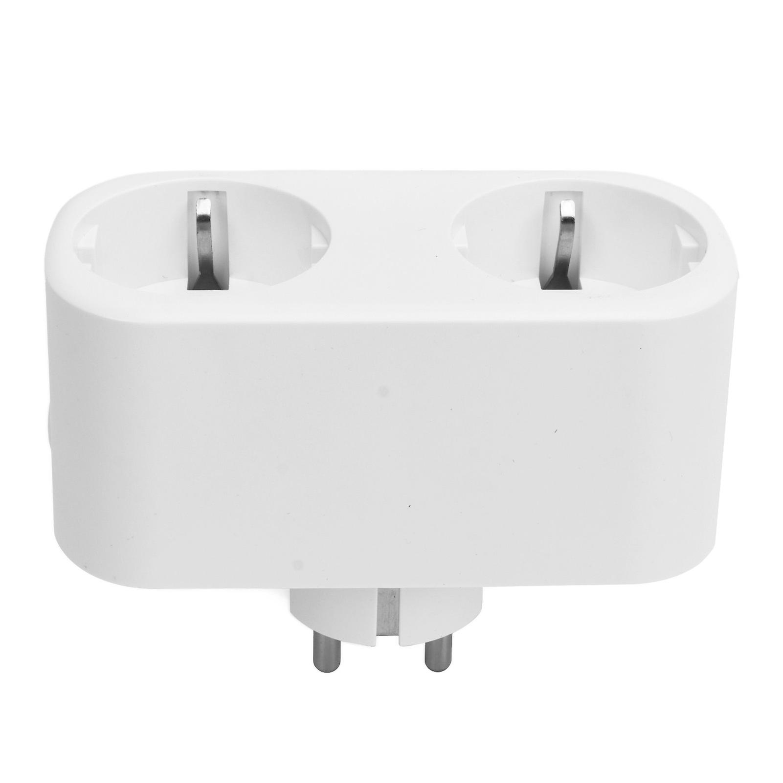 Smart WiFi Socket 2-in-1 Voice Control Outlet 16A PC Material