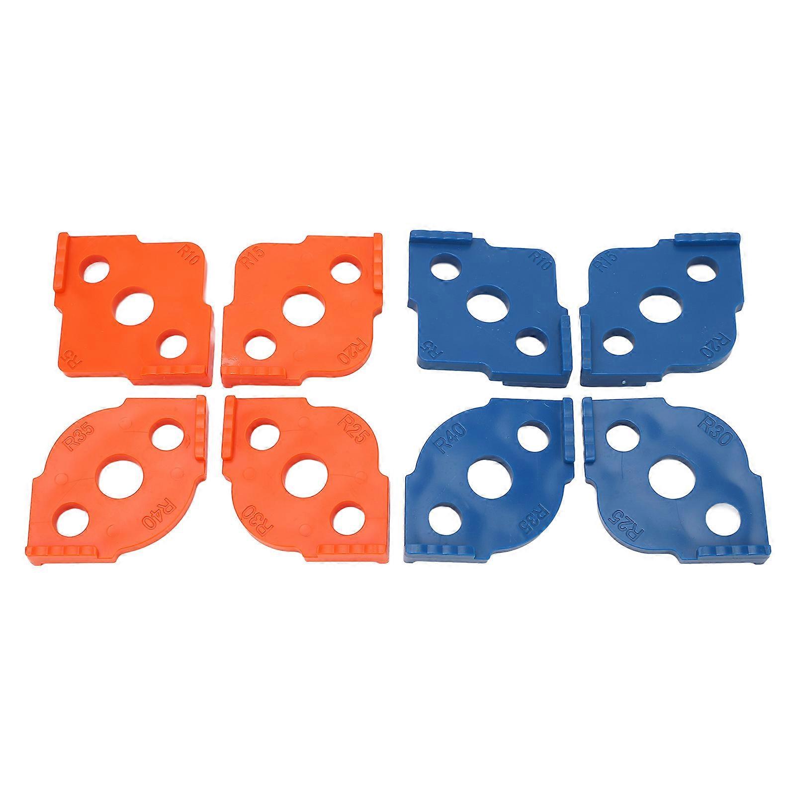 8-piece Radius Clamps Router Template Woodworking Corner Positioning Rounding Processing