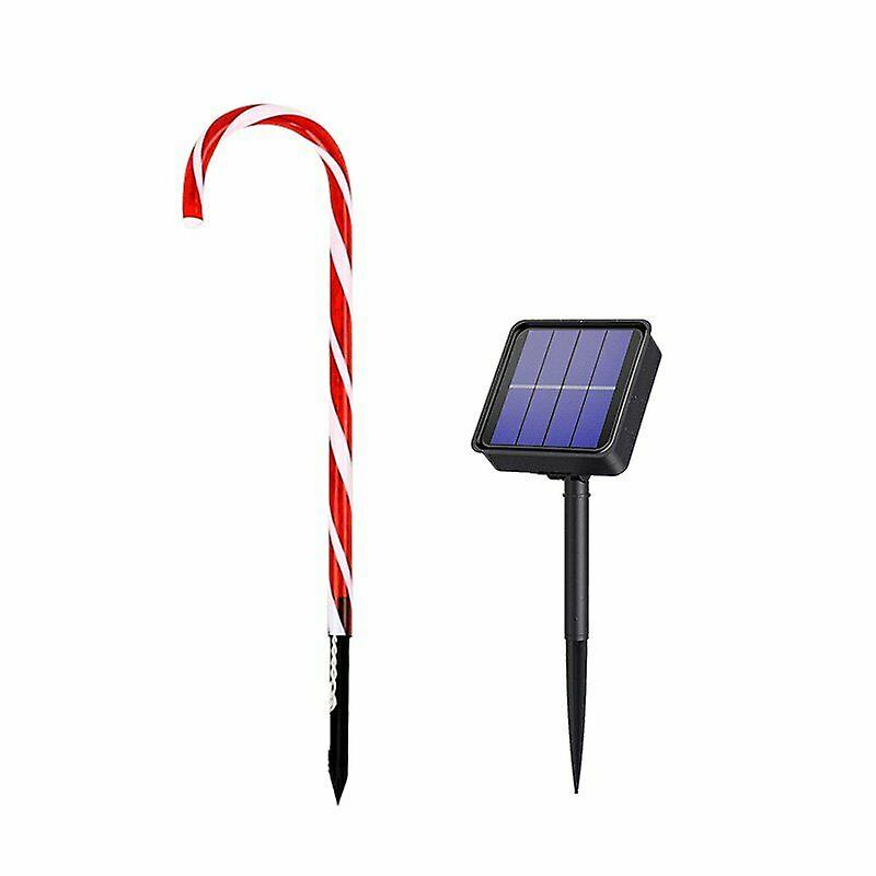 Candy Cane Outdoor Christmas Decor Solar Path-light Stake Lamp Pathway