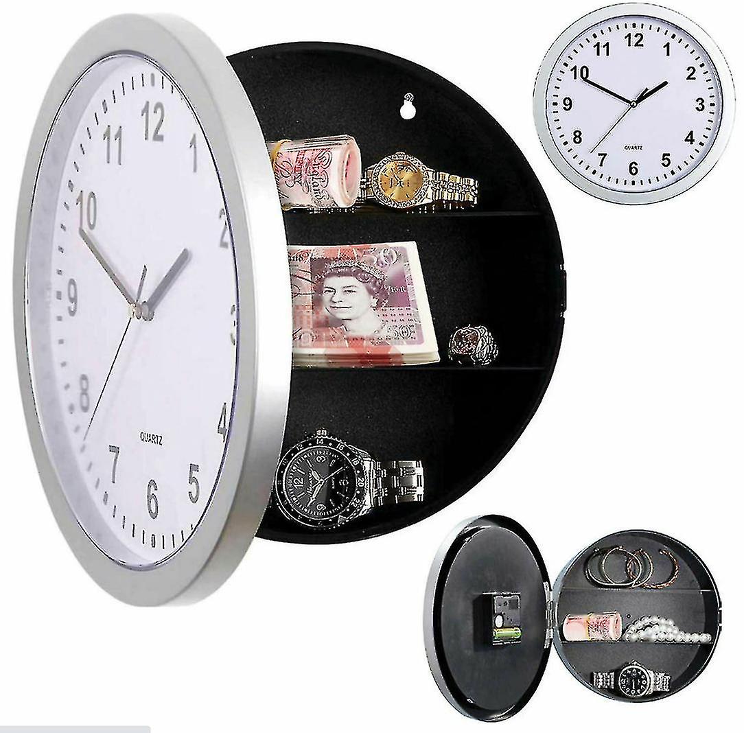 Wall Clock Home Safe Clock Safe Hidden Storage Valuables Box NIUNIU