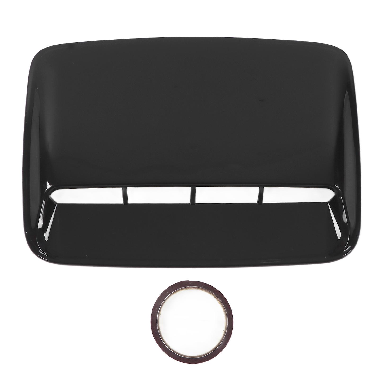 TKSE Car Air Flow Vent Cover, Engine Hood Air Vent Cover Glossy Black Bonnet Cover Universal for Car Modification