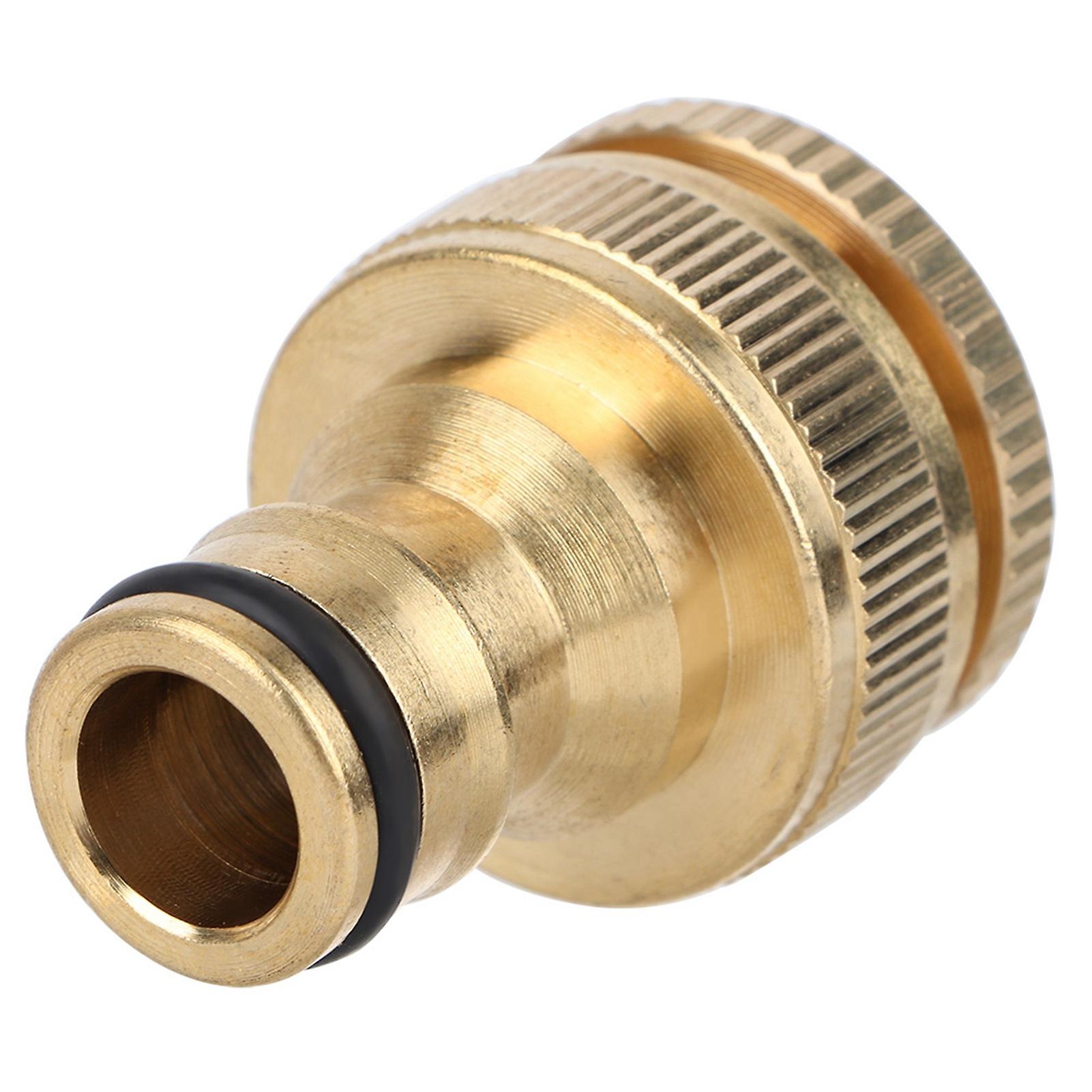 3/4 Brass Quick Connection Water Pipe Connector Water Pipe Adapter for Home Garden