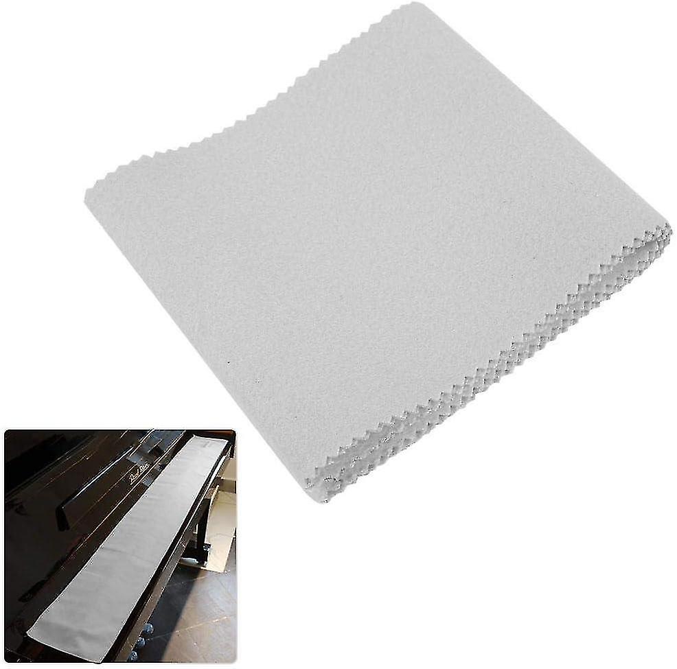 Quality Piano Keyboard Flannel Piano Key Cover Cloth for Piano Cleaning Care No Fading Gray
