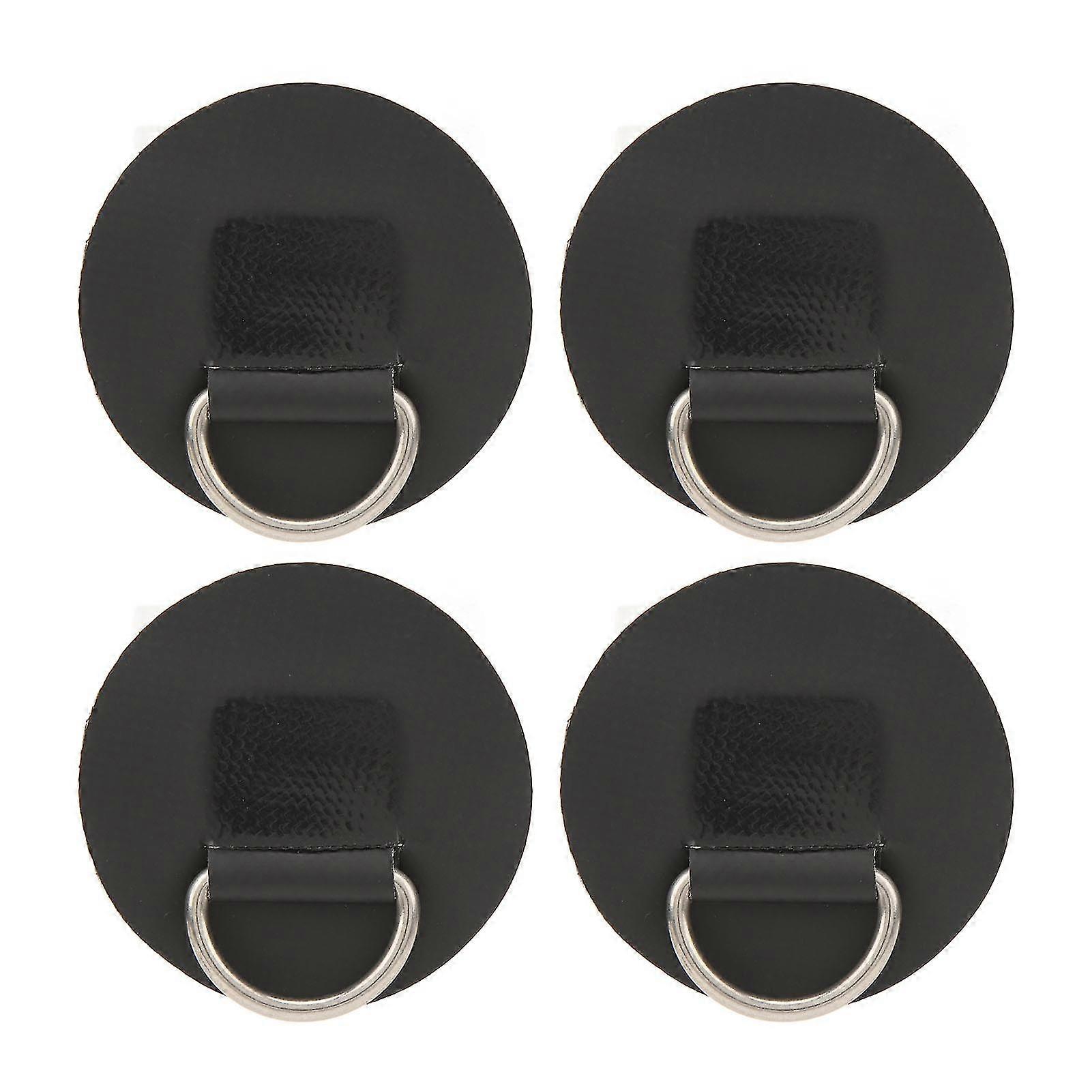 4 قطع من الفولاذ المقاوم للصدأ الأسود لنفخ قارب قوارب الكاياك الزورق PVC طبقة واحدة جيدة