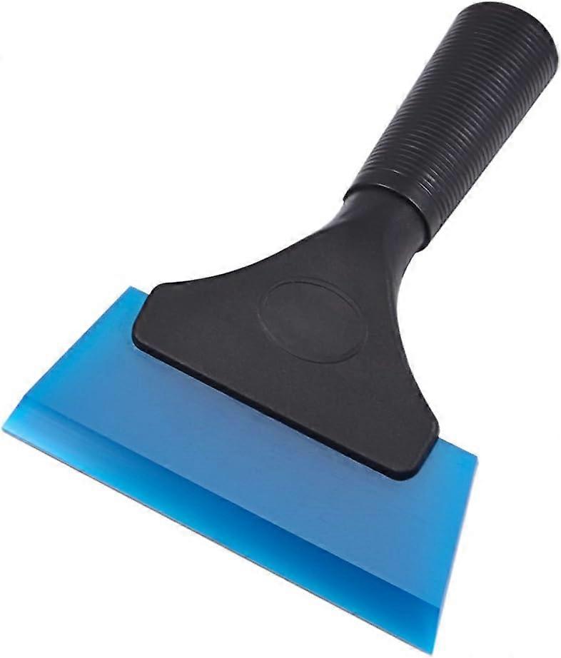 Multi-Function Silicone Window Squeegee for Bathroom, Shower Mirror Door, Window, Glass, Shower Door, Car Windshield, Window Scraper (5 Inch, Blue)