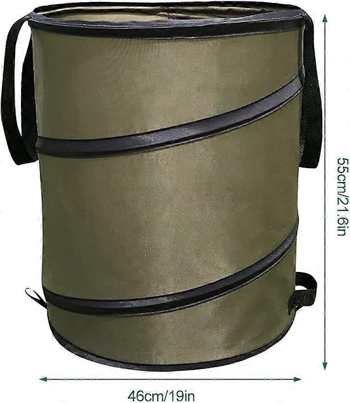 Heavy Duty Gartenabfallsäcke, faltbarer Mülleimer Campingeimer, Outdoor Stahldraht Gartenabfallsäcke, Garten, Lagerung, Camping (m)