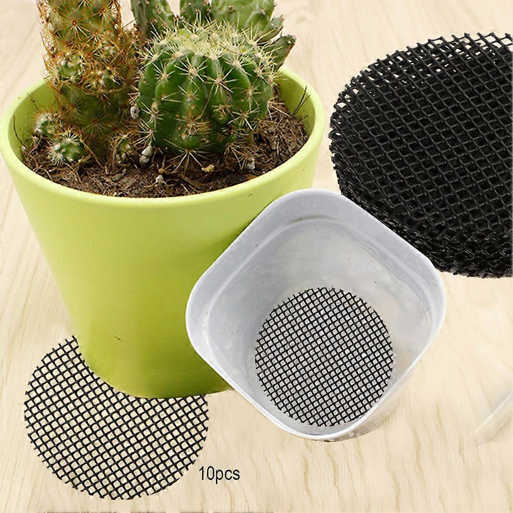 BESPORTBLE Flower Pot Hole Mesh Pad 10pcs Bonsai