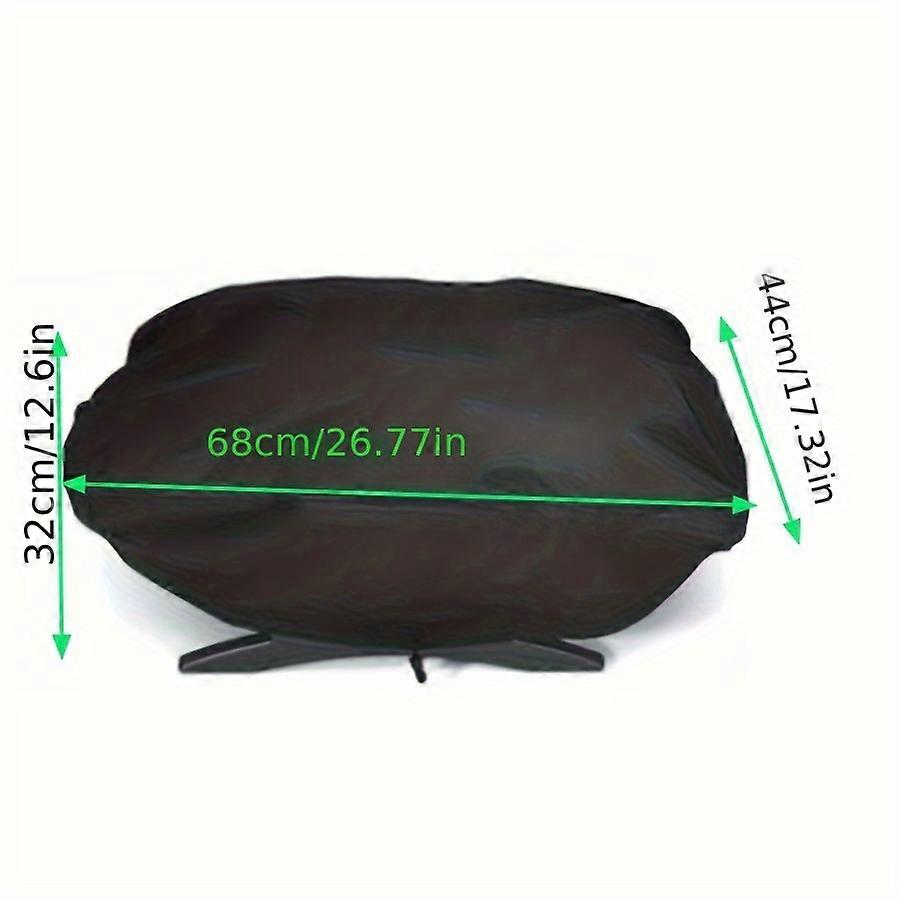 ウェーバー7110 Q100 Q1000シリーズガスグリル用防水バーベキューグリルカバー - 巾着留め付き耐久性のあるポリエステル素材 - Rからの屋外保護