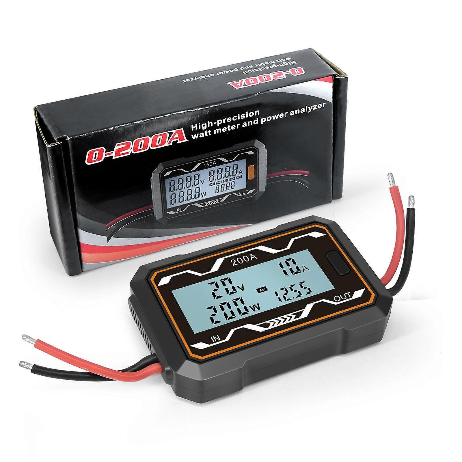 High Precision Watt Meter & Power Analyzer DC Power Meter Voltmeter Ammeter Power Meter 0-60V 100/150/200A Home Energy 40% Off