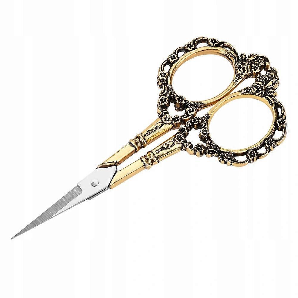 Gold Vintage Needlework Scissors For Embroidery