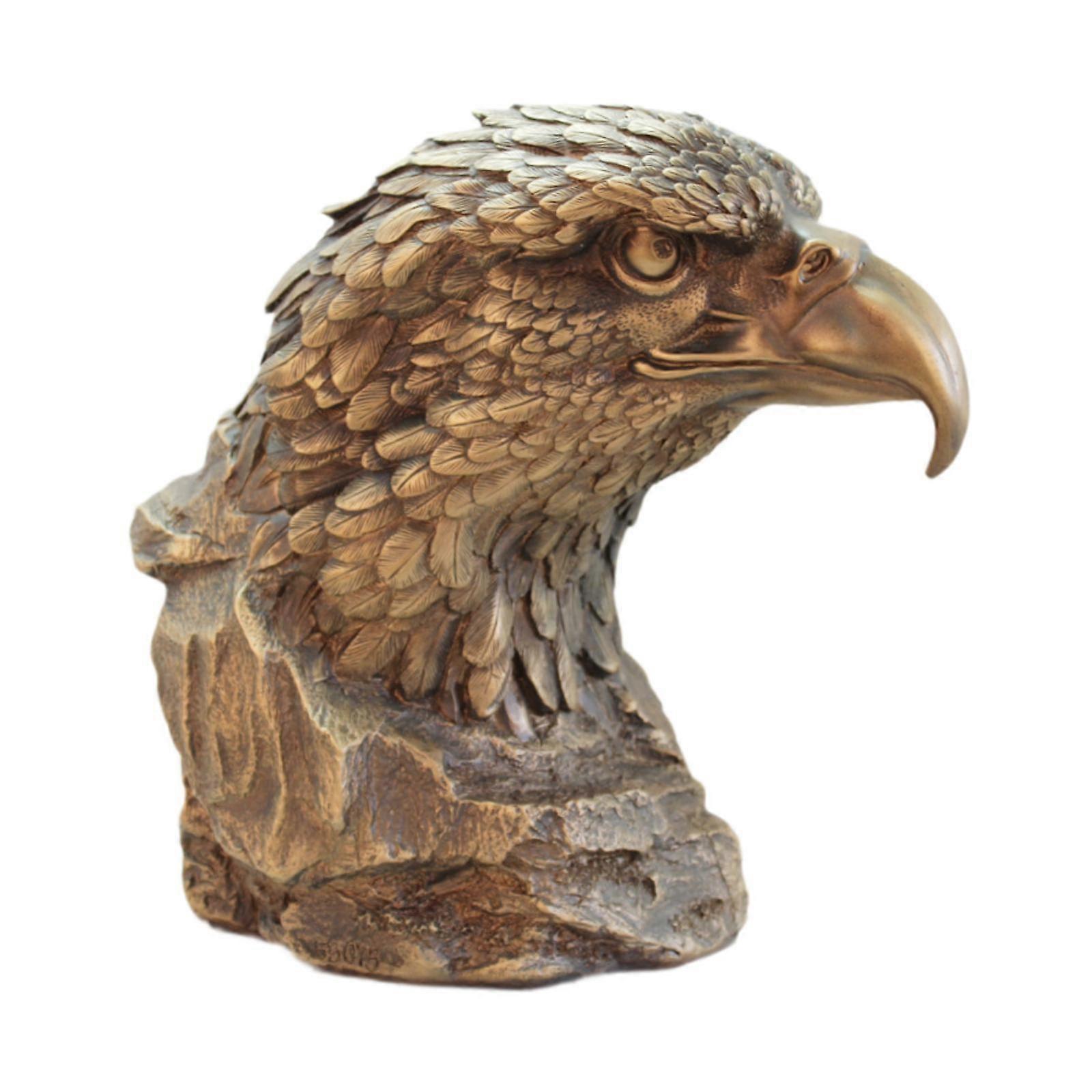Eagle Head Statue Art Crafts Creative Animal Sculpture for Shelf Desk Office