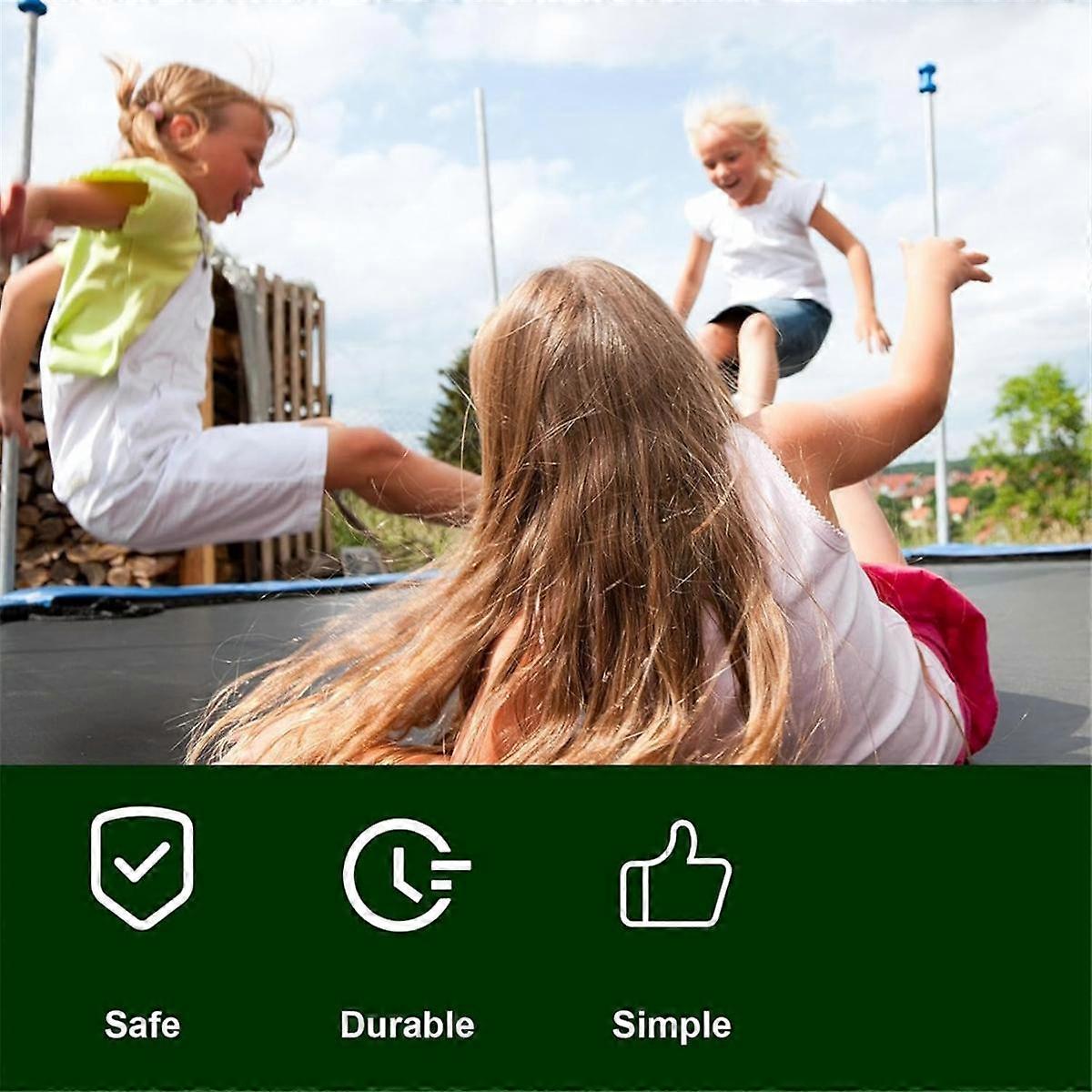 4 cordons de filet de trampoline de 15 pieds, pièces de rechange pour filet de clôture filet de trampoline de sécurité