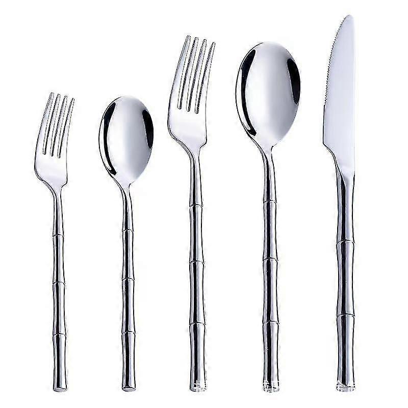 Bamboo  5 Piece Flatware Set, Service for 1