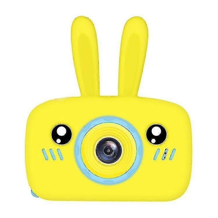 Kids Digital Camera Wifi Instant Print Camera 1080p Hd Card Selfie Camera Rabbit Yellow