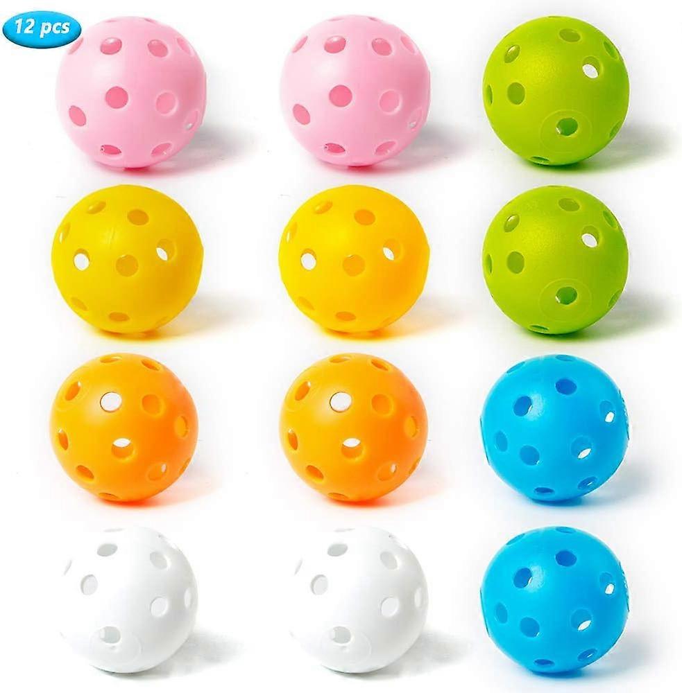 高尔夫练习球气流空心练习高尔夫球 40 毫米塑料高尔夫球，用于挥杆练习练习场家庭户外高尔夫游戏