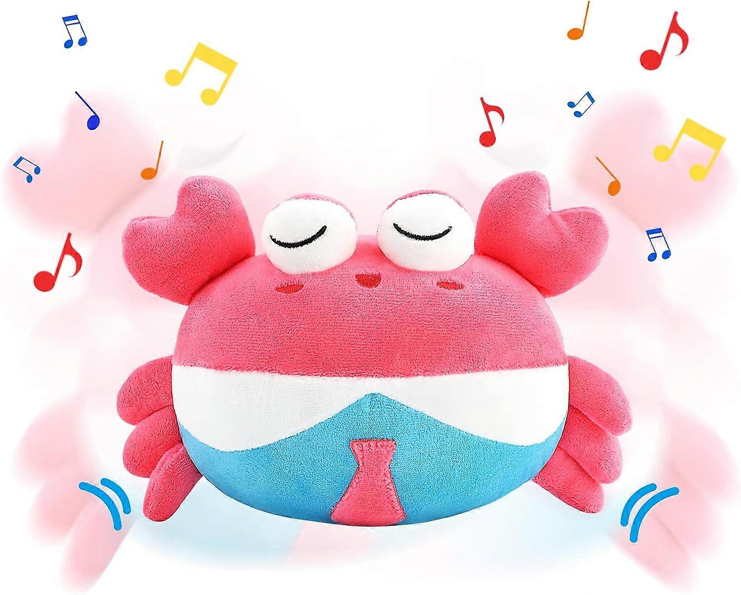 My Dancing and Singing Red Crab - Musical Toys for Toddlers and Infants Baby Singing Funny Crab Toy Sound and Touch Activated Red Crab Toy for Girls a