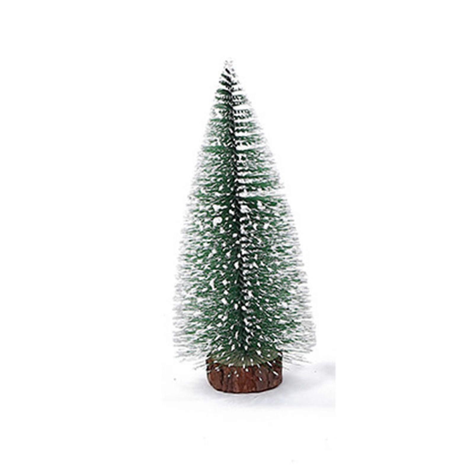 Mini Christmas Tree Small Pine Tree With Wooden Bases For Xmas Holiday Party Home Tabletop Tree