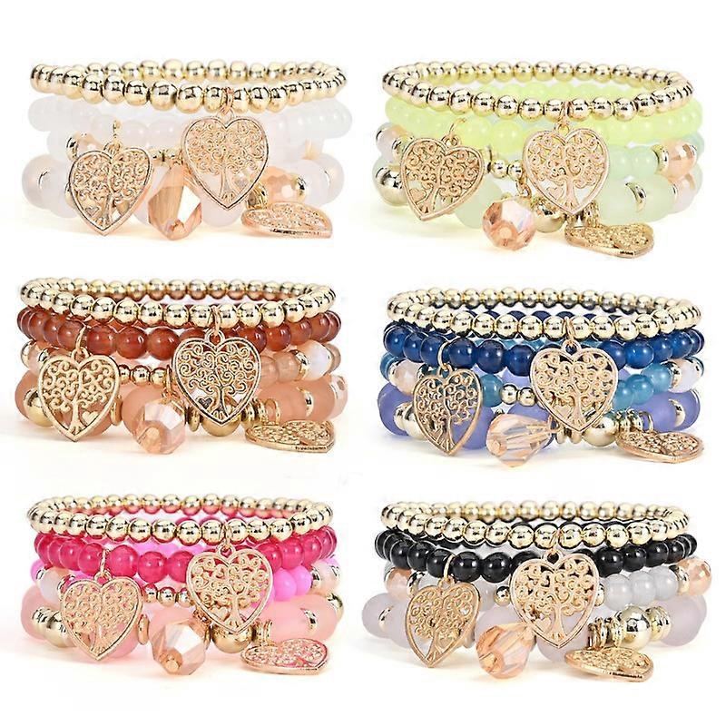 Bohemian Bracelet Sets for Women Stackable Stretch Bracelets