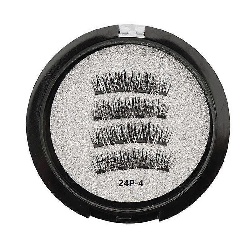 Magnetic Eyelashes with 2 Pairs Artificial Fiber Magnets Magnetic with Eyelash Curler 24P-4