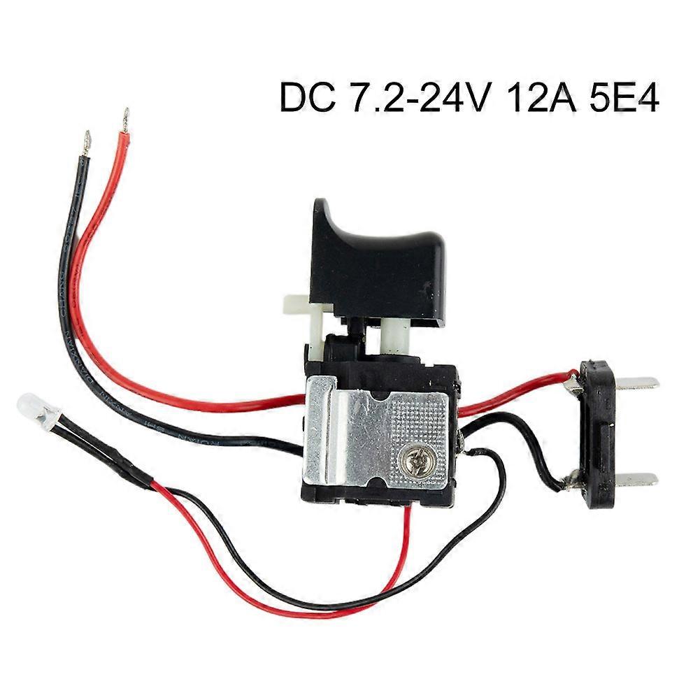 1pcs 12A 72V-24V Electric Drill Dustproof Speed Control Push Button Trigger Switch Cordless Drill Switch