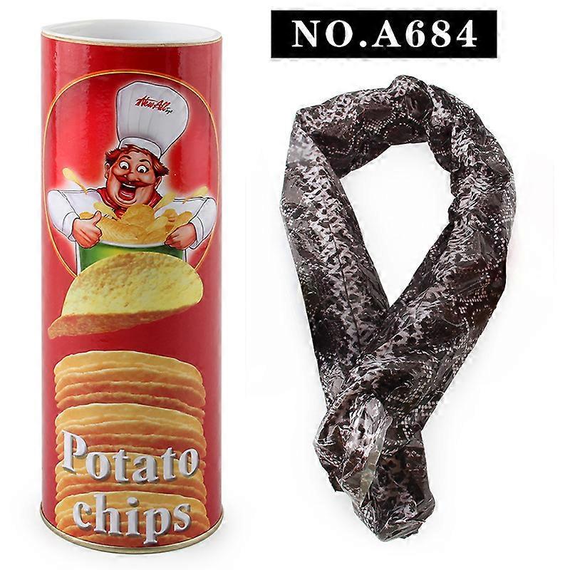 Divertente Patatine Fritte Barile Serpente Giocattolo Insteresting Giocattoli Scioccanti Pesce d'Aprile Regalo 684