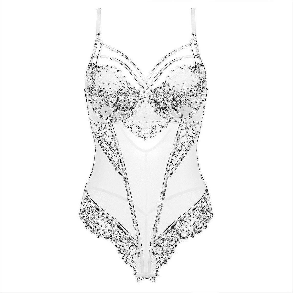 Ity Transparent Ss, Corset Waist Sleepwear, Padded Bra Linrie