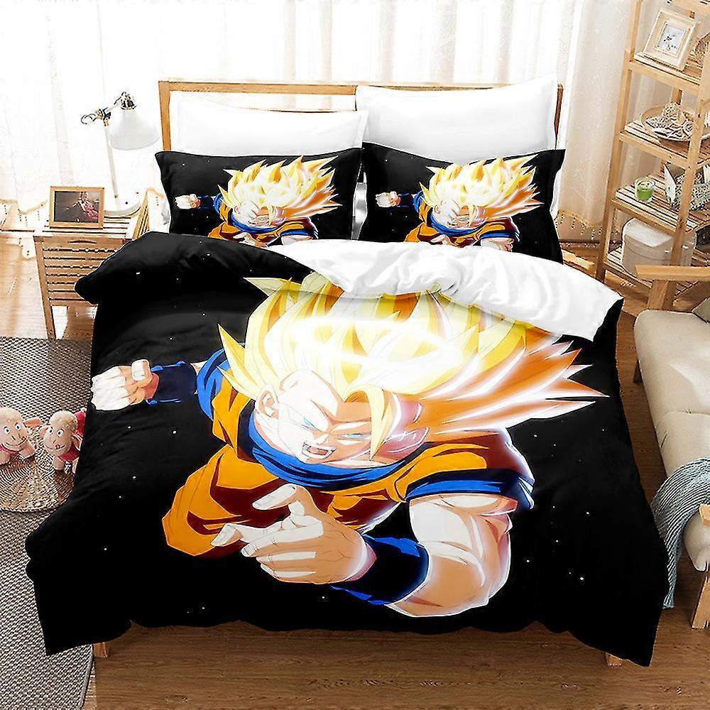 Dragon Ball 3D tištěné 2/3ks ložní prádlo set přikrývka přikrývka povlak polštář děti dárek barva 11