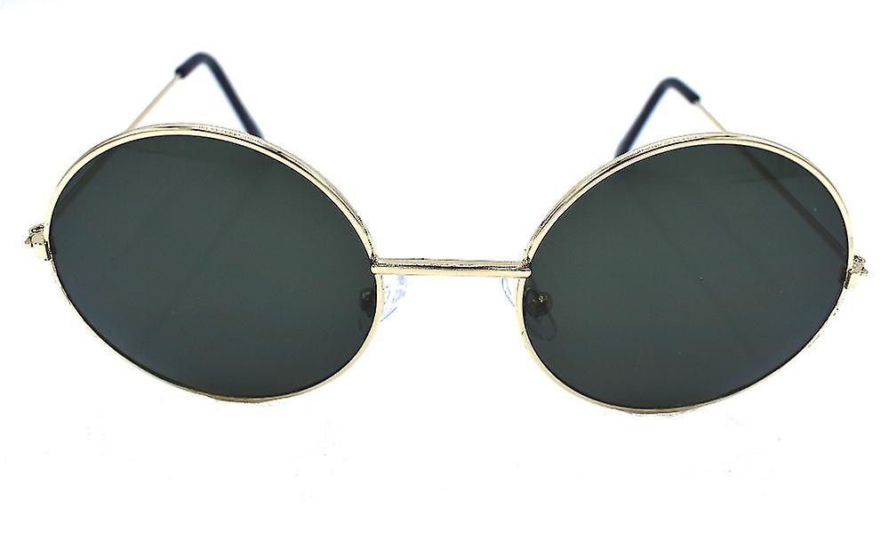 Round sunglasses Gold/green