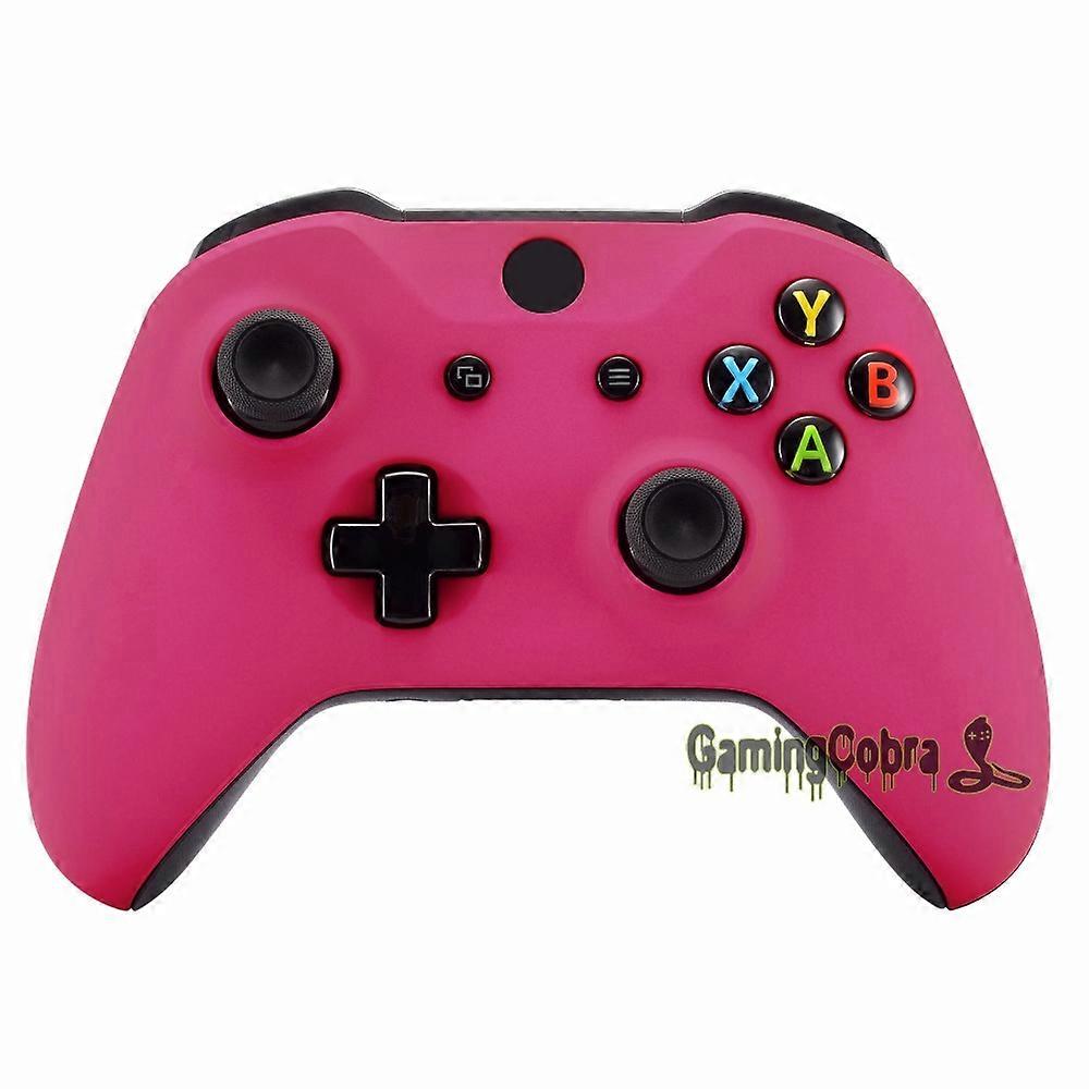 eXtremeRate For Xbox One X & One S Controller Upper Shell Cover Soft Touch Grip Repair Part Red Rose