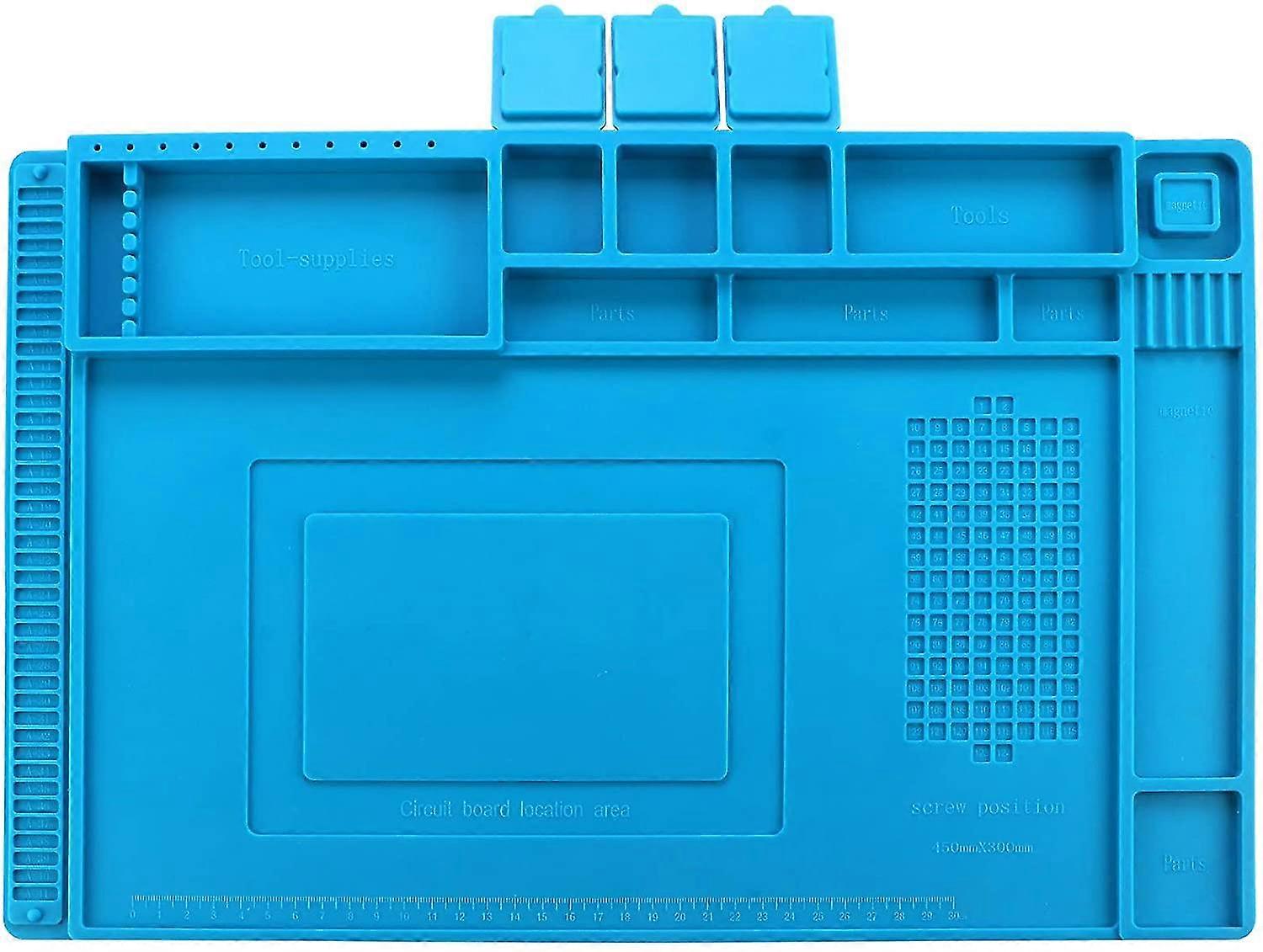 Starlight-500c Heat Resistant Silicone Welding Mat Non-slip Washable Won't Deform For Welding Electronic Groups And Circuit Boards 45 X 29.5cm