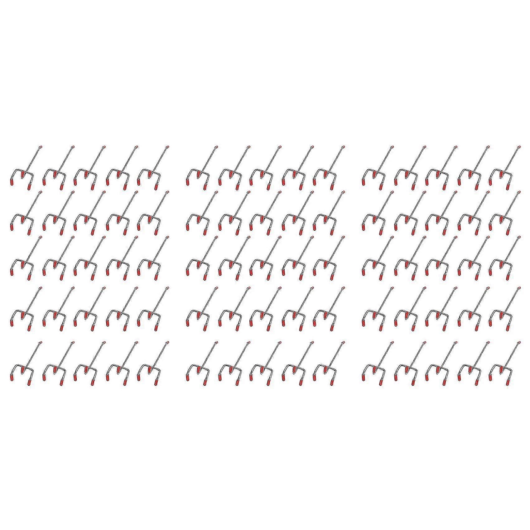 75pcs 100mm Pegboard Hooks Slat Wall Retail Display