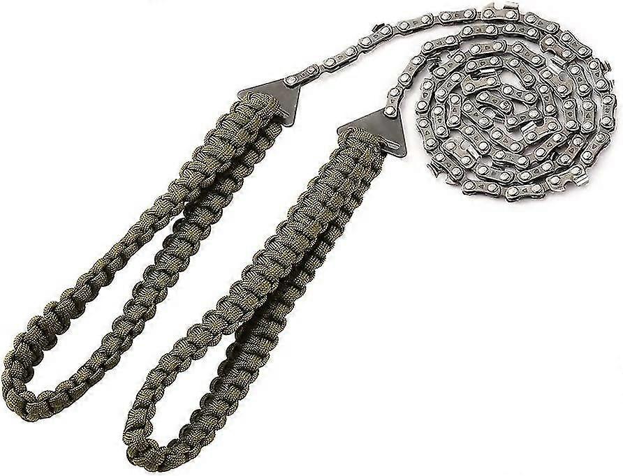 Portable Chainsaw Handsaw With Parachute Cord Handle Multifunctional Nylon Kit Cable Saw For Survival