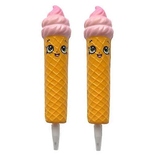2 PCS TTPU1149 Smiley Ice Cream Slow Rebound Decompression Toy