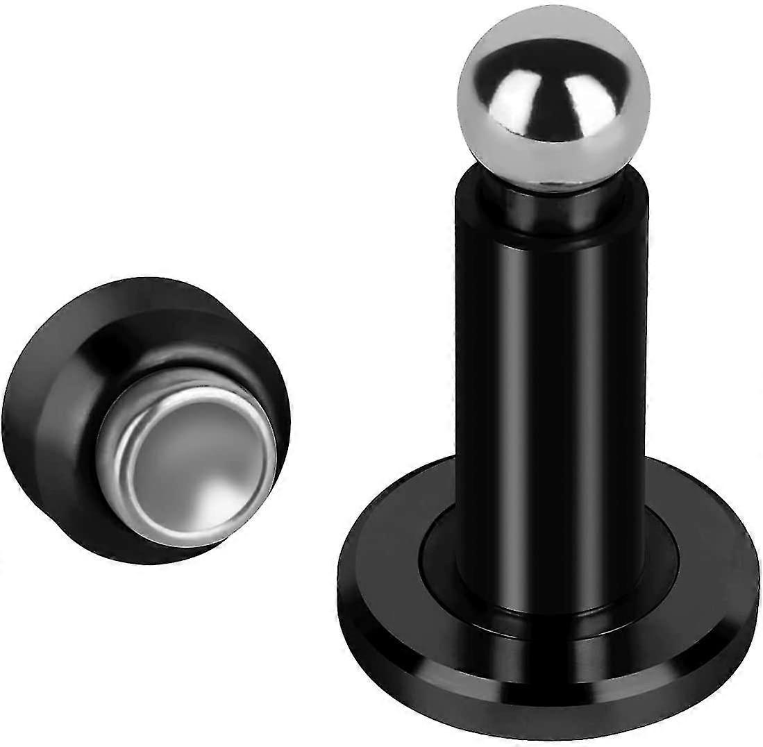 Magnetic Door Stopper,magnetic Door Stop, 304 Stainless Steel Door Holder With Wall&floor Mounted(black)