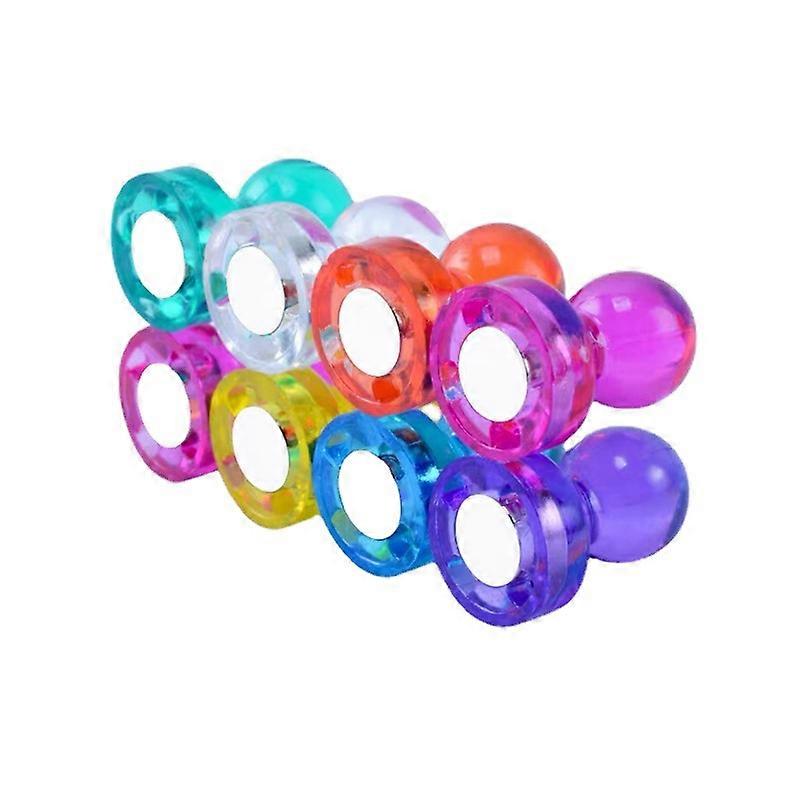 50pcs Color Magnet Button Magnetic Particle Magnetic Suction Map Pin Office Magnetic Nail