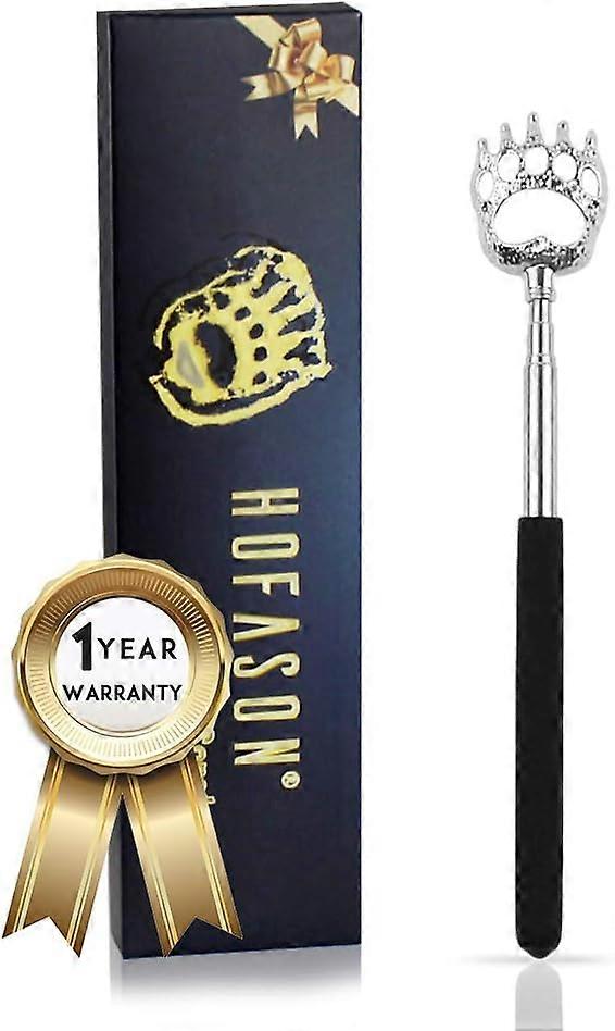 Back Scratcher, Telescopic Bear Claw for Scalp with Soft Rubber Grips, Bear Claw Telescopic Back Massager Tool, Extendable Telescope Backscratcher(Bla