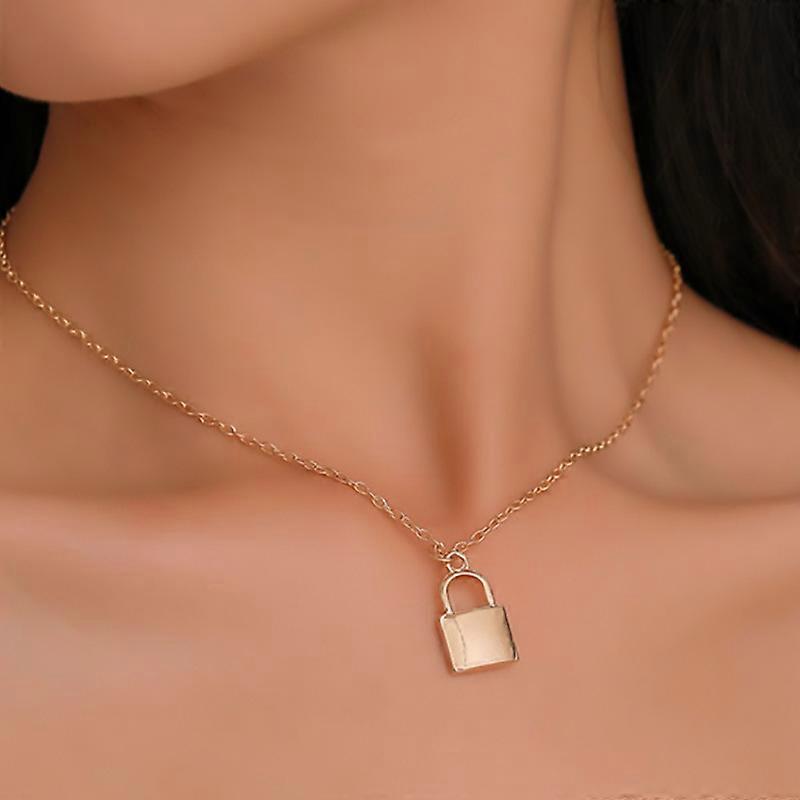 Lock Necklace Durable Romantic Titanium Steel Lock Pendant