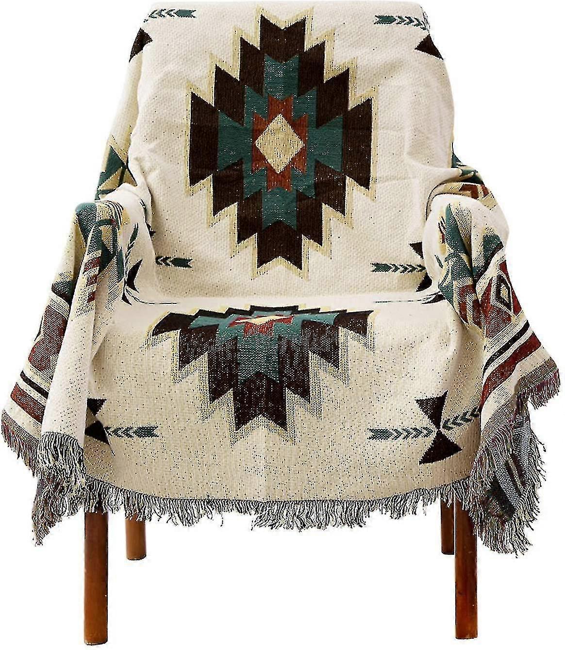 Ethnic Style Blanket, Geometric, Aztec Pattern, Navajo Blanket
